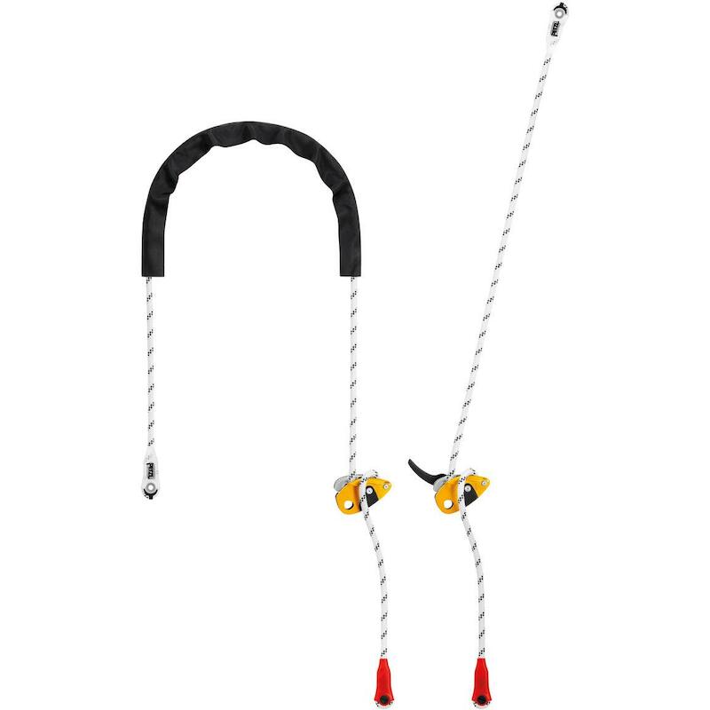 VEILIGHEIDSLIJN WIT/GEEL    GRILLON - 20M    PETZL