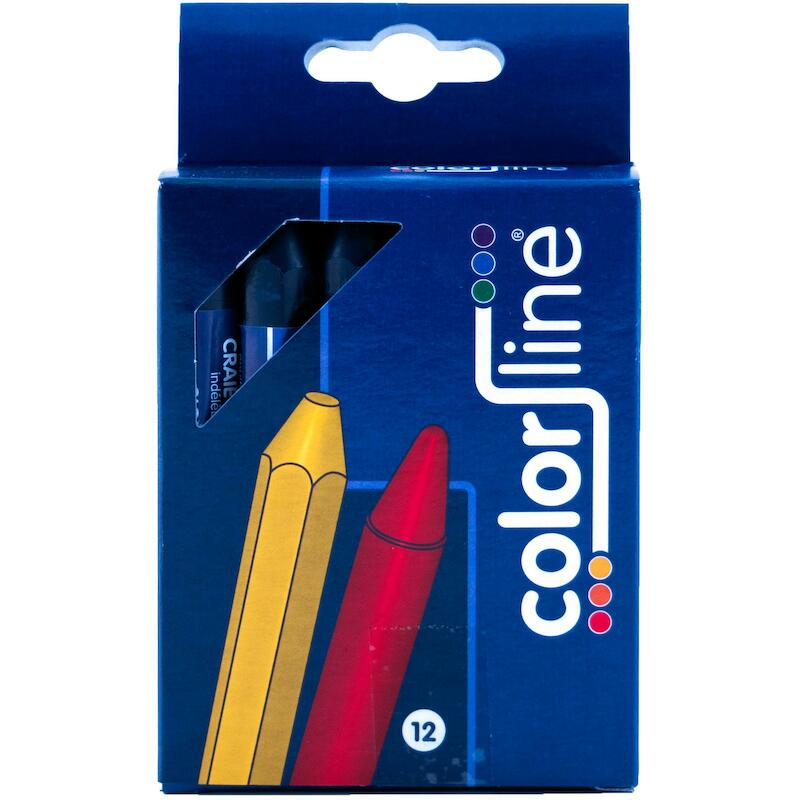 CRAYON GRAS BLEU            CL5004(12PC)COLOR LINE