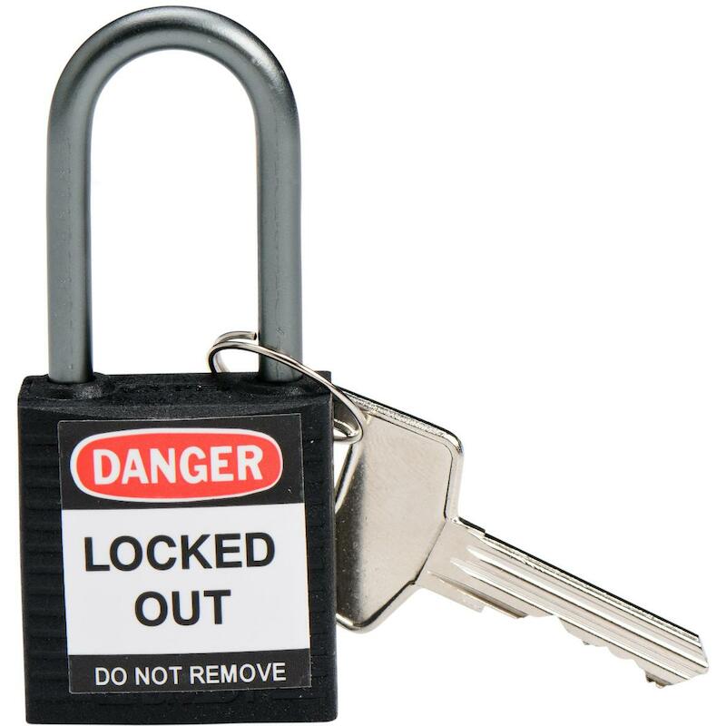 COMP SAFE PADLOCK 32MM SHA KD BLACK/6  BRADY   6ST