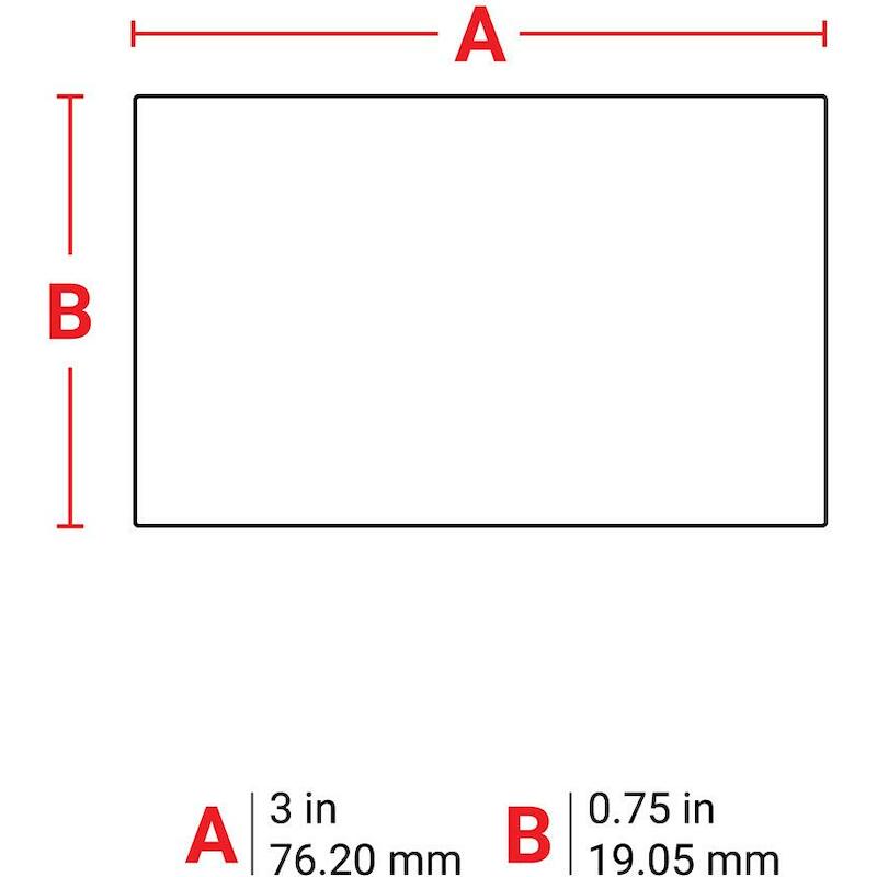 ETIQUETTE EPREP BRILL.VERT  118041(375) 76,2X19,05