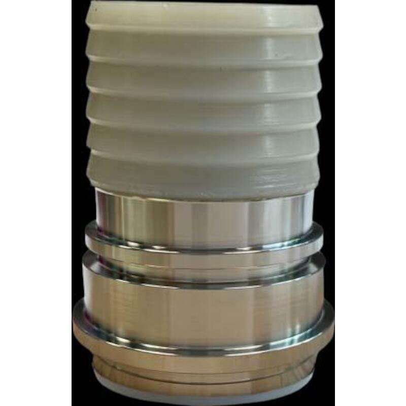 KOPPELING DN70 DICHTK. X 70MM SLT.PFA-WIT    MACON