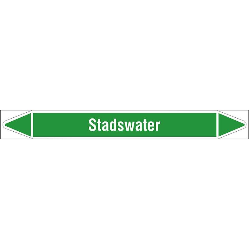 LEIDINGMERKER - BRADY N006283 - 'STADSWATER' WIT OP GROEN 250X 26 MM (30 EA)