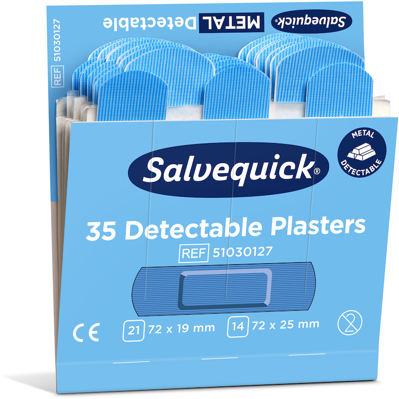 PANSEMENT BLEU DÉTECTABLE   51030127 (6X35PC)SALVE