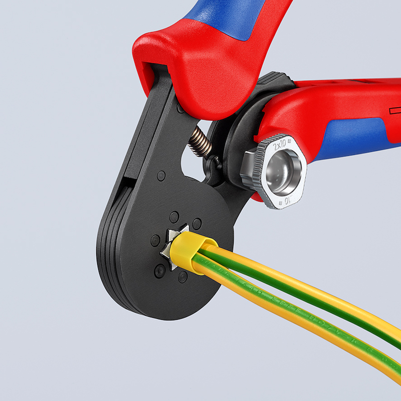 KNIPEX 975314 ZELFINSTELLENDE KRIMPTANG VOOR ADEREINDHULZEN