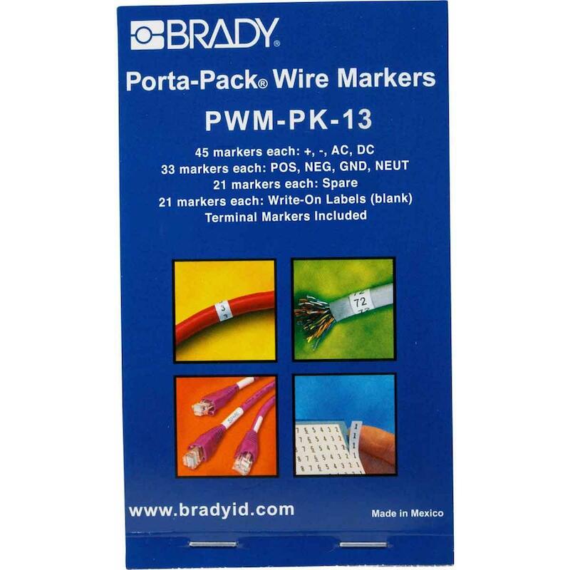 DRAADMERKERBOEKJE - BRADY 031213 - ZWART OP WIT