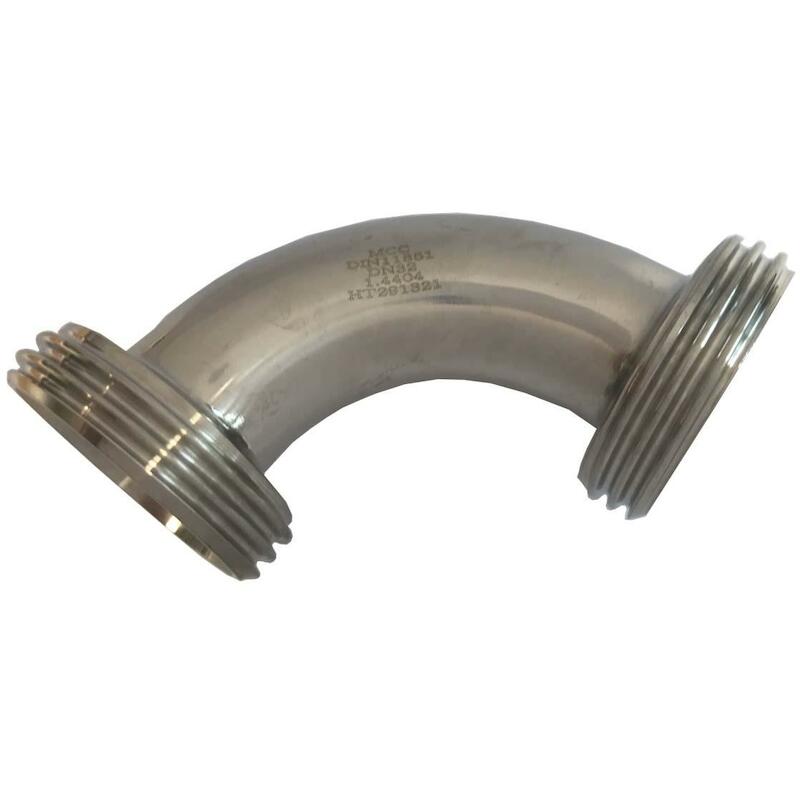 KOPPELING 90° DN80 X DN80 M/M              RVS-DIN
