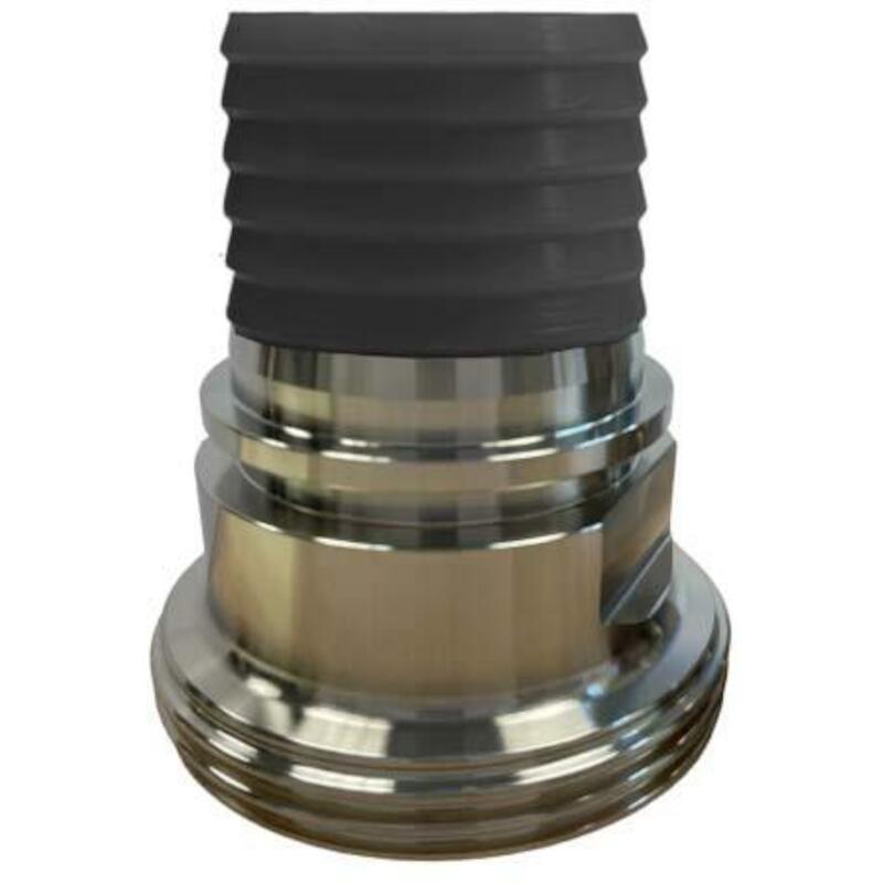 KOPPELING DN50 X 50MM M/SLT.+KRAAG PFA-ZW. RVS-DIN