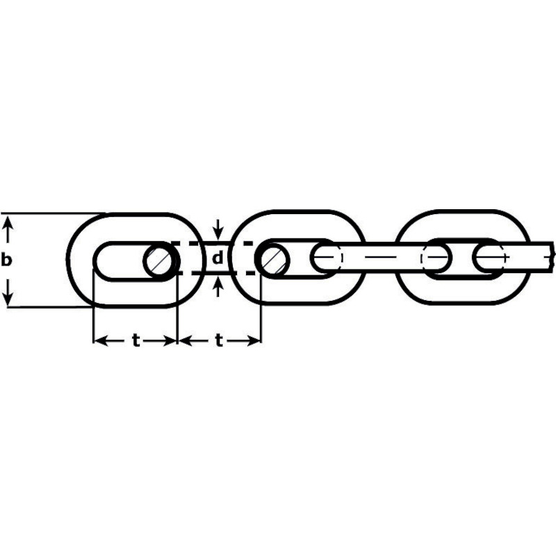 SCHEEPSKETTING              766 - 2 MM - RVS316 DX