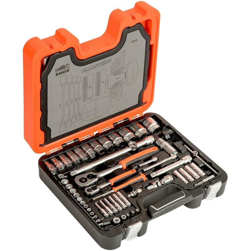HANDDOPPENSET 6-K.1/4"-1/2" S910 (92ST)      BAHCO