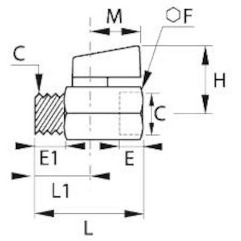 KOGELKRAAN  1/4" M/V        4991 00 13      LEGRIS