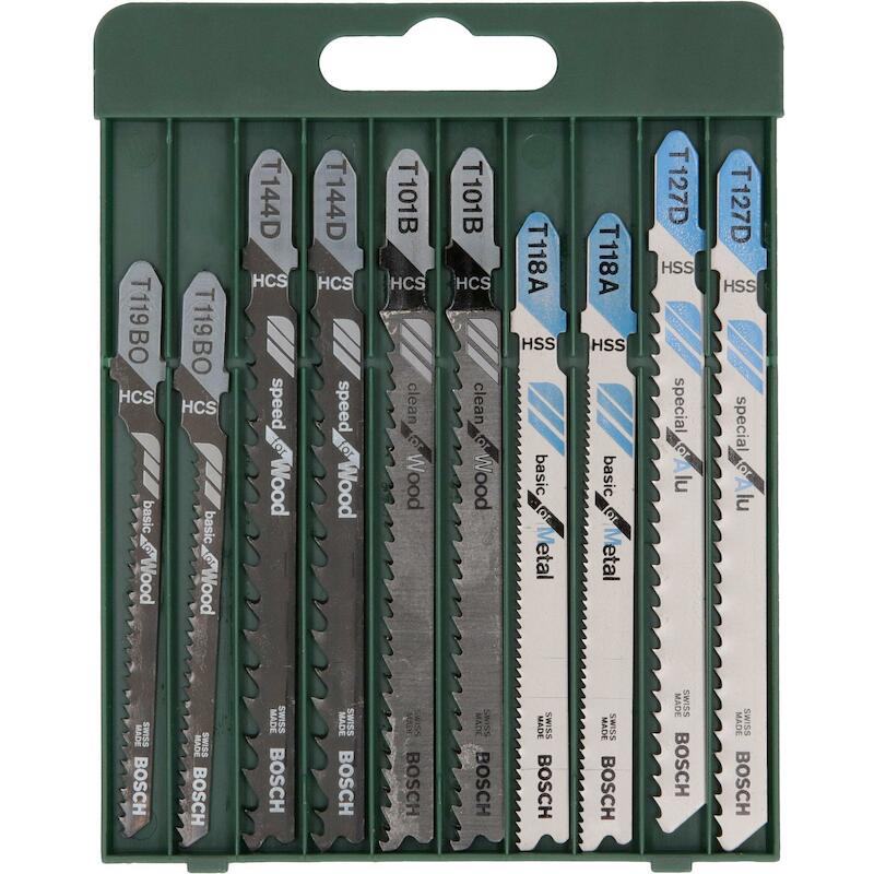 JEU LAMES SCIE SAUTEUSE "T" 2609256746 (10PC)BOSCH