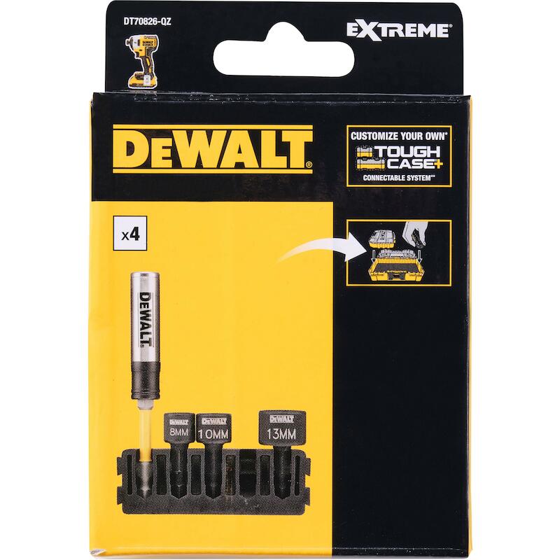 DOPSLEUTELSET TOUGHCASE     DT70826-QZ (4ST)DEWALT