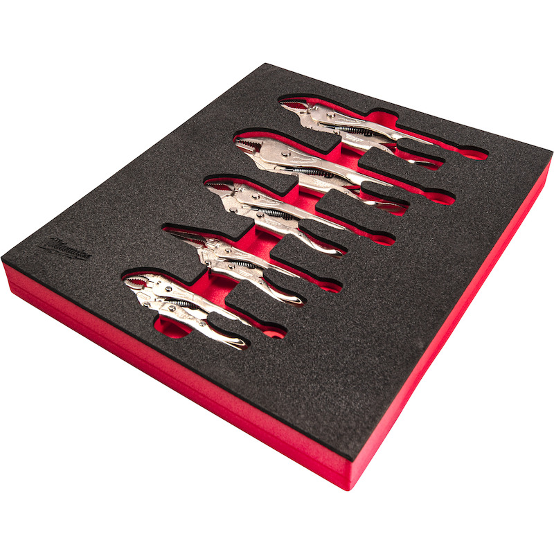 Milwaukee - 4932493634 - Torque Lock locking pliers set in foam insert - 5-piece - 08099128