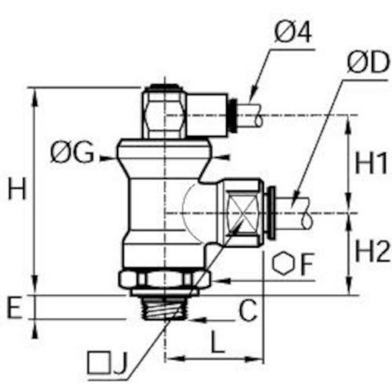 RACC.STOP-VÉRIN 8X3/8"M BSP 7880 08 17      LEGRIS