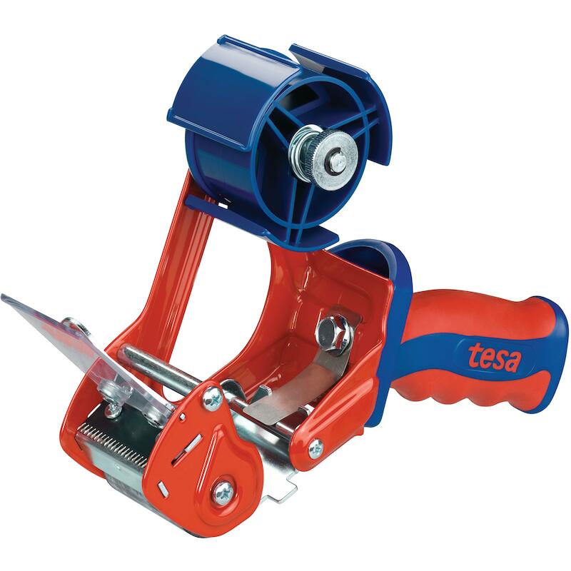 HANDAFROLLER MET REM - TESA 6400 - ROOD-BLAUW 50 MM