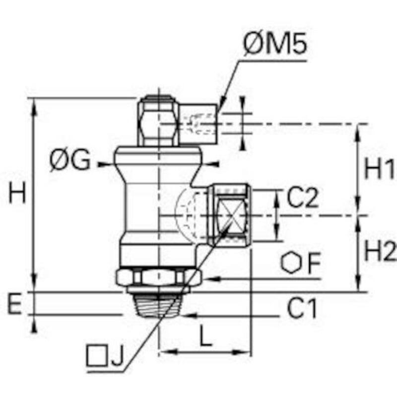 RACC.STOP-VÉRIN 1/4X1/4BSPT 7886 13 13      LEGRIS