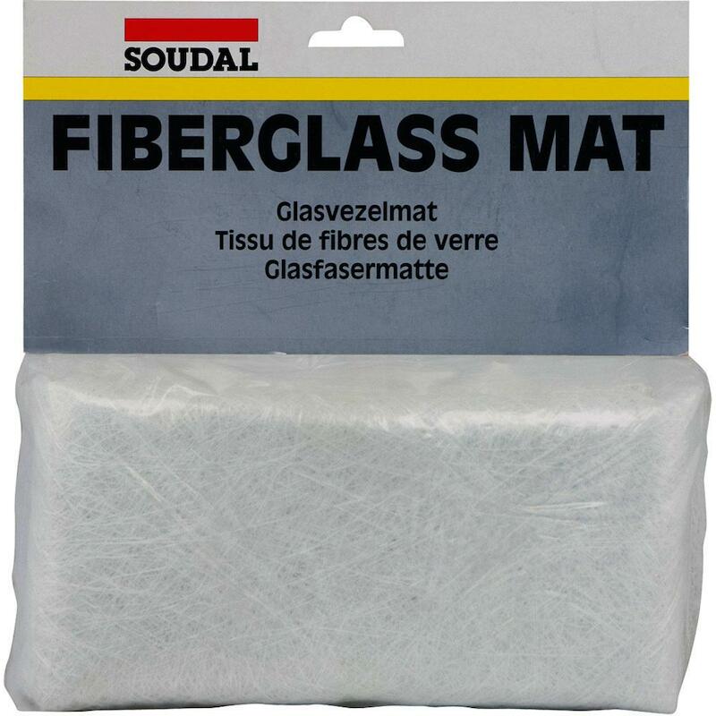 TISSU DE FIBRES VERRE 0,5M² FIBERGLASS MAT  SOUDAL