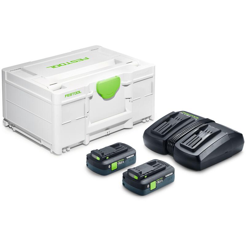 KIT DE CHARGE ACCU 18V/2X4A SYS 18V 2XTBX4/TCL6