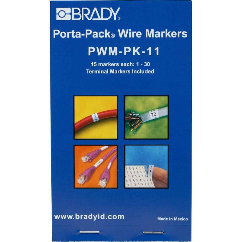 DRAADMERKERBOEKJE - BRADY 031211 - ZWART OP WIT