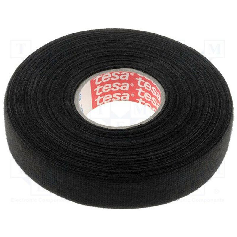 KLEEFBAND - TESA 51608 TESABAND PET-VLIES - ZWART19 MM X 15 M
