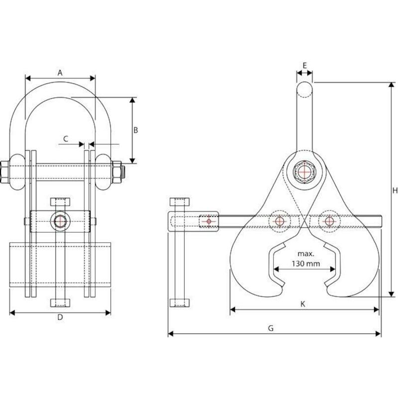 SUPERKLEM RAILPROFIELEN 5T  R2 113MM    SUPERCLAMP