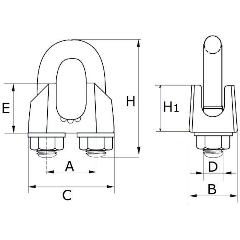 STAALDRAADKLEM 6MM ZN SDK   D074106ZL + EAN LABEL