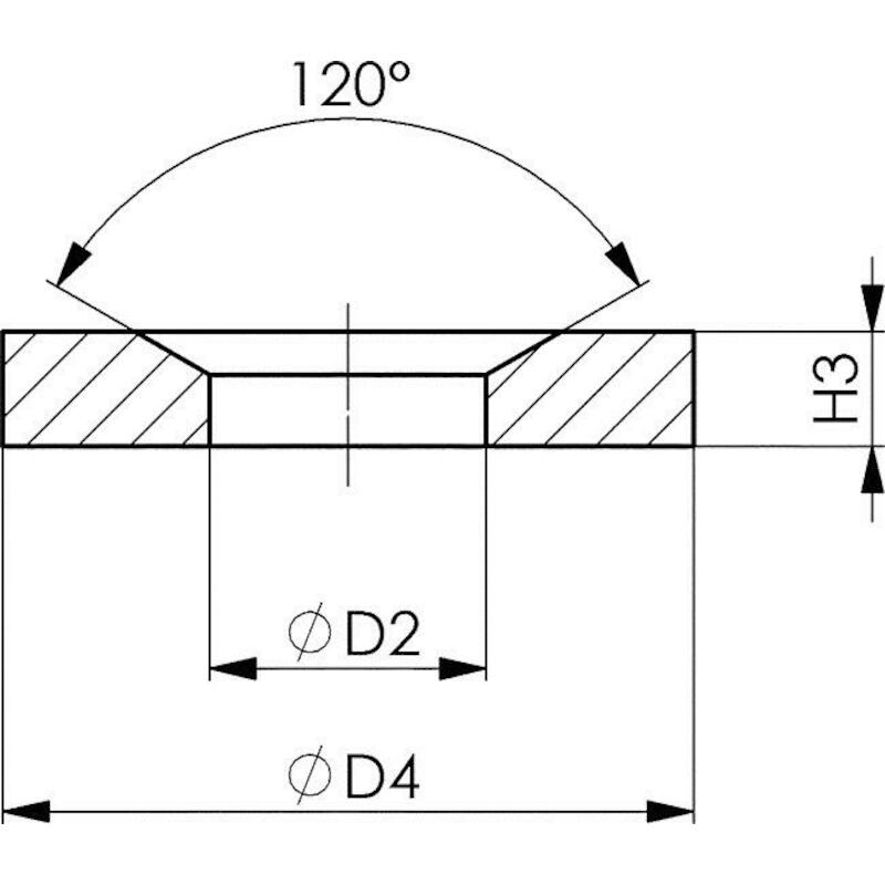 SLUITRING SCHOTELVORMIG     DIN6319G / M 6     AMF