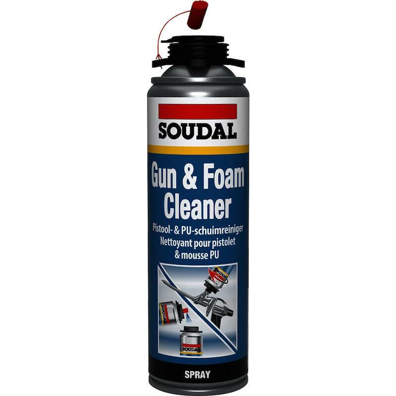 NETTOYANT MOUSSE PU   500ML GUN&FOAMCLEANER SOUDAL