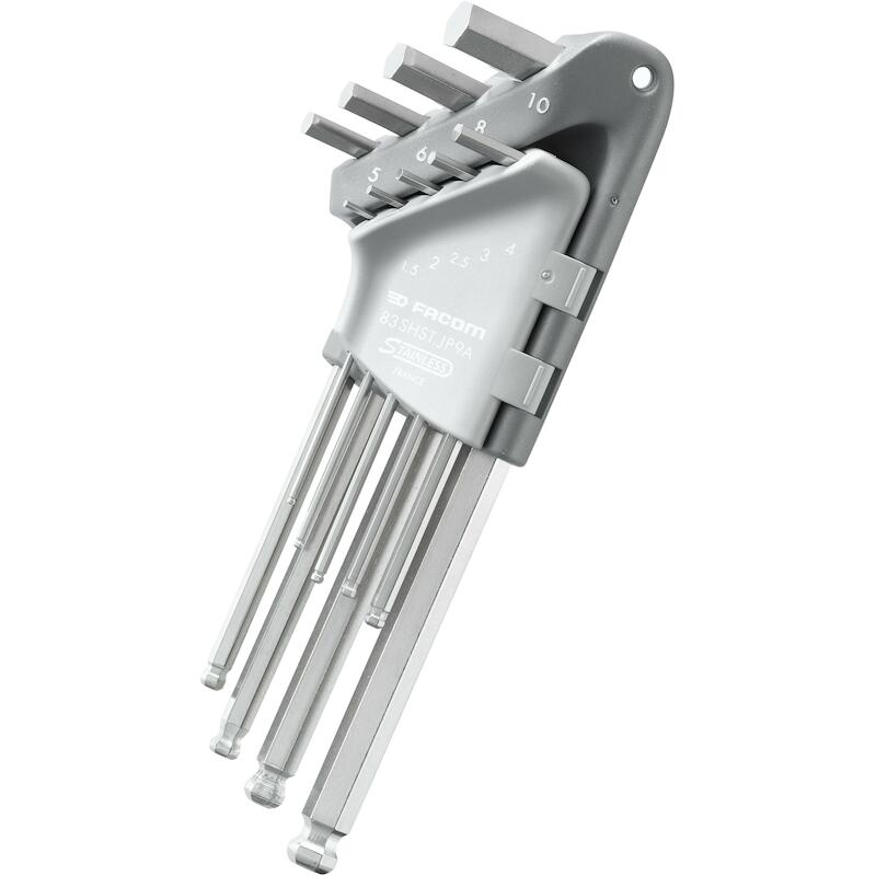 JEU DE CLÉS À 6P.LONG INOX  83SHST.JP9APB (9PCS)FA