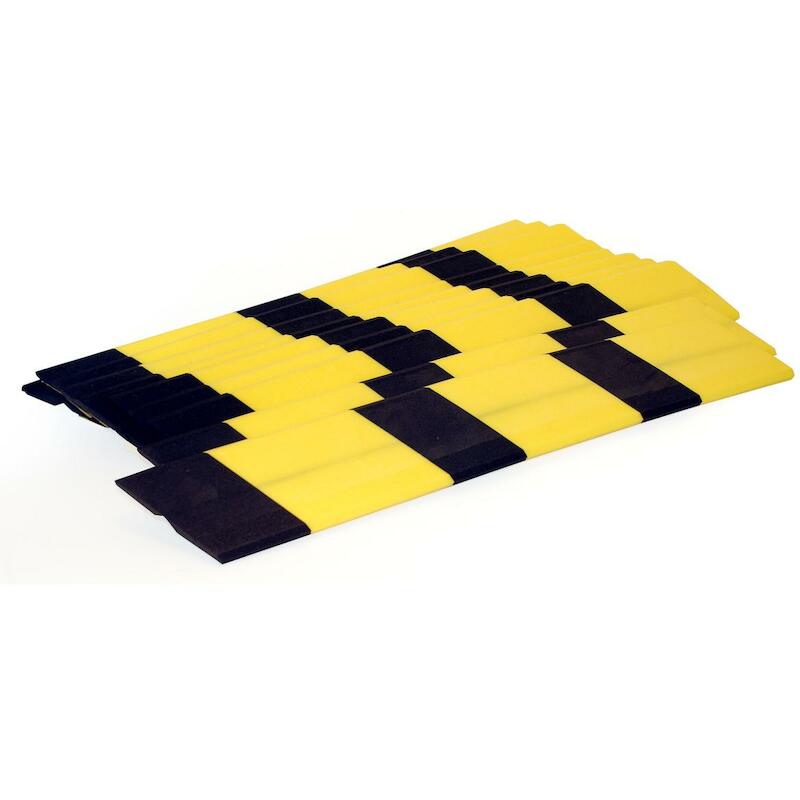 STOOTBAND - BRADY 225022 - HOEK (A) ZWART EN GEEL(10 EA)