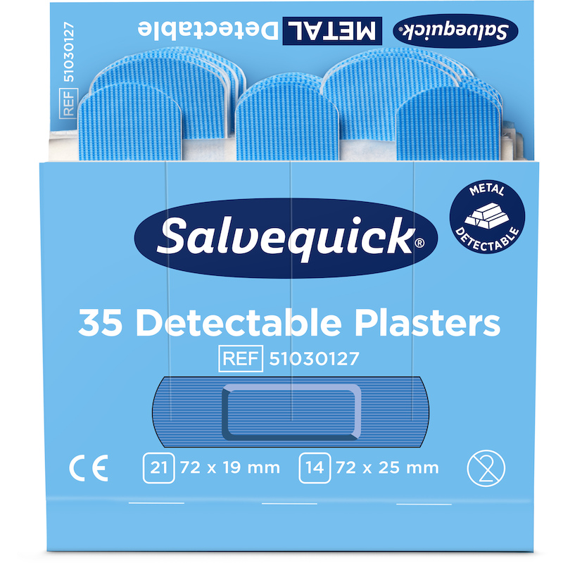 PANSEMENT BLEU DÉTECTABLE   51030127 (6X35PC)SALVE