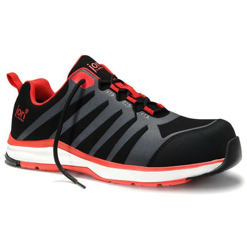LAGE SCHOEN ESD - JORI JO_RAPID - S3 ZWART EN ROOD 48