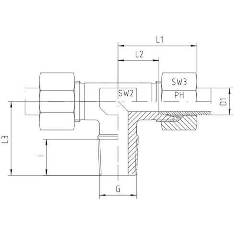 T-INSCHROEFKOPPELING        TE-L-12-R 1/4"-K    PH