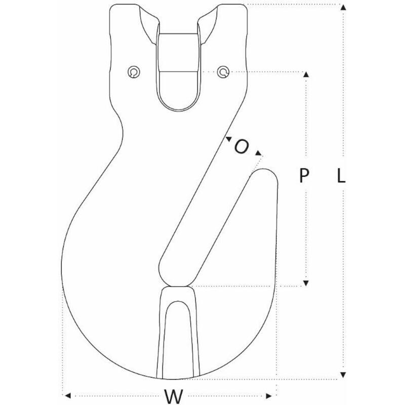 CROCHET PARALLELE G10 6MM   RCG  - 1400KG     REMA