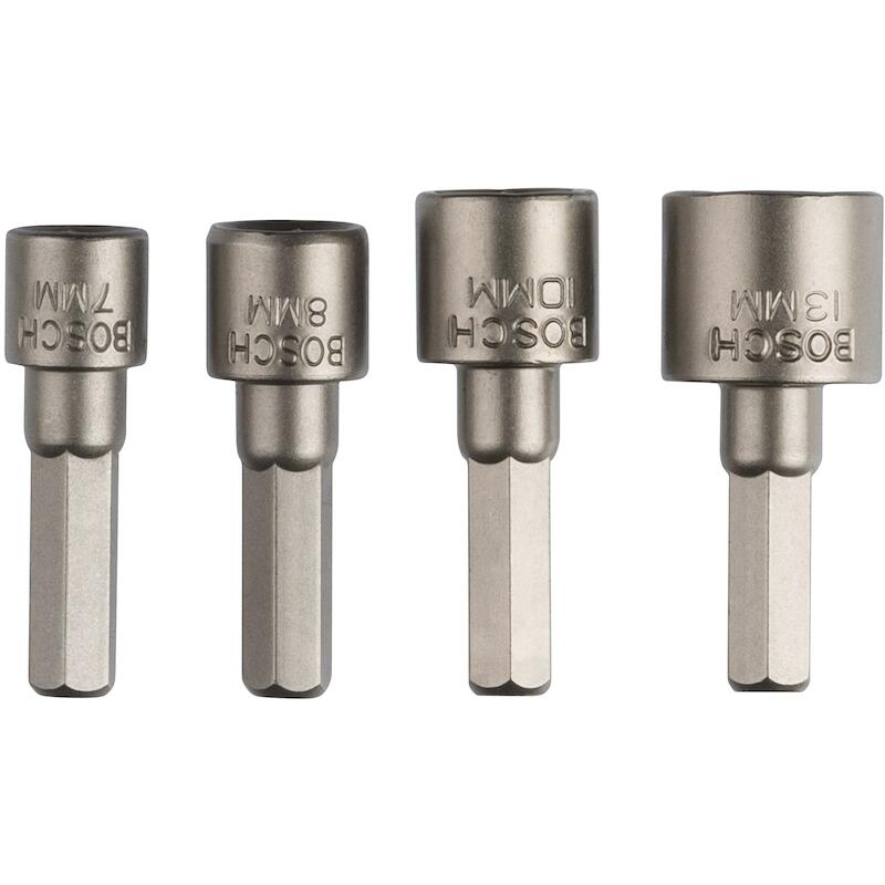 DOPSLEUTELSET 1/4"          2609255904  (4ST)BOSCH