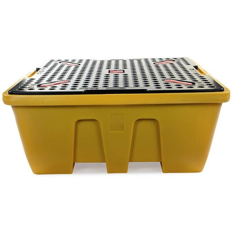 BAC DE RÉTENTION IBC JAUNE  1680X1680X700MM PLASTI