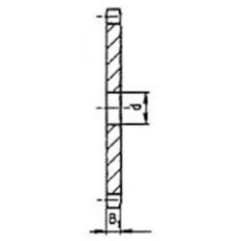 PLAATWIEL STAAL HT - 5/8"          - SIMPLEX - 28T