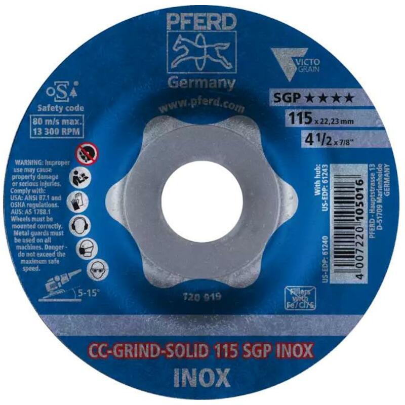 DISQ. ÉBARBER 115X22,23     CC-GRIND-SOLID SG PFER