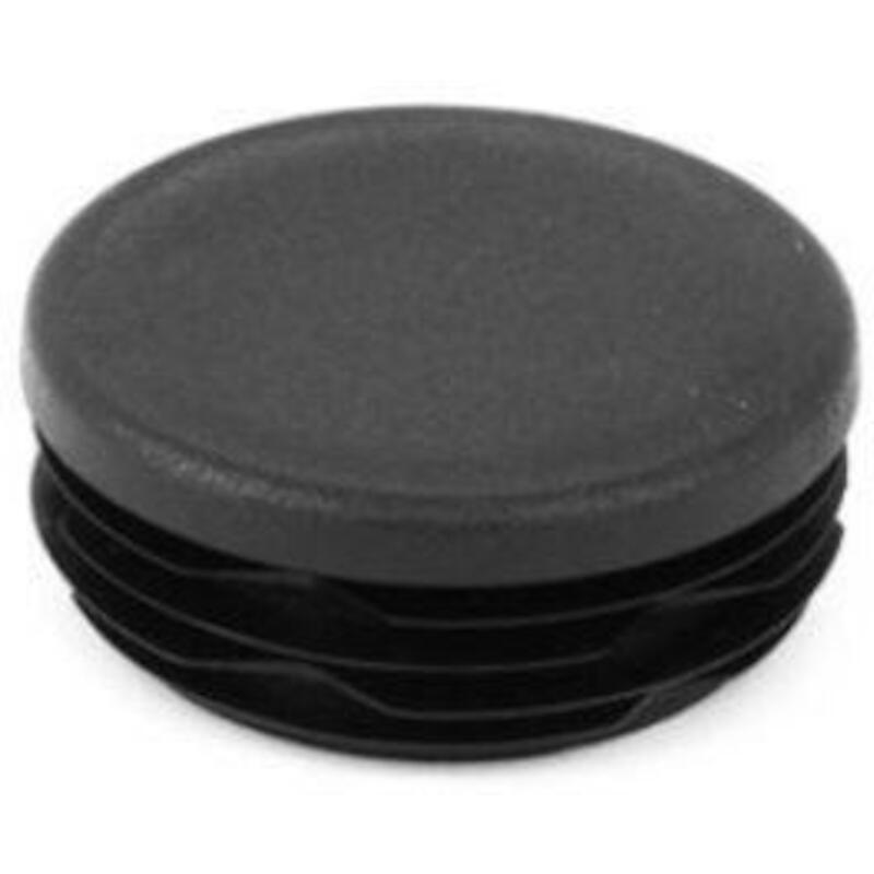 Leijenaar - Ribbed insert plug - Round - Plastic - ø 60 mm - Wall thickness 1.5–2.5 mm - Black - 02365568