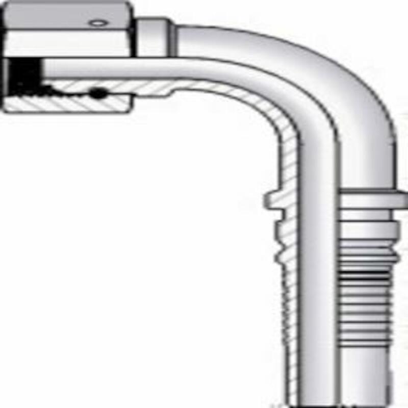 PERSKOPPELING 90° DKOR - 1 1/2" X 1 1/2" INTERLOCK