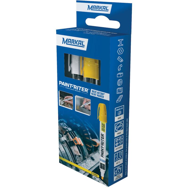 VERFSTIFTENSET WIT/GEEL     VALVE ACTION     (2ST)