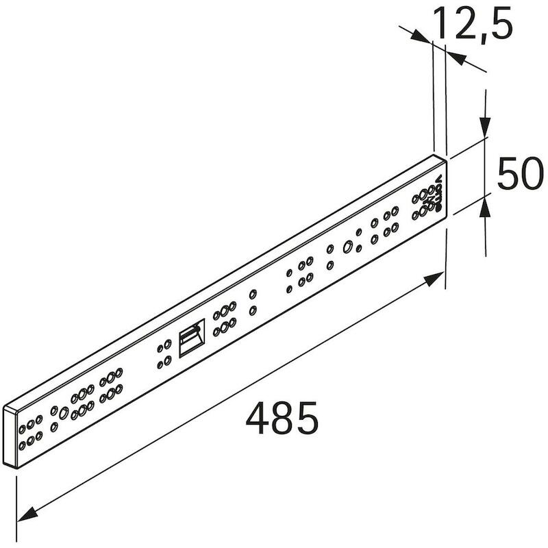 BAGUETTE D'ÉCARTEM.QUADRO   13952 25X484X49 HETTIC