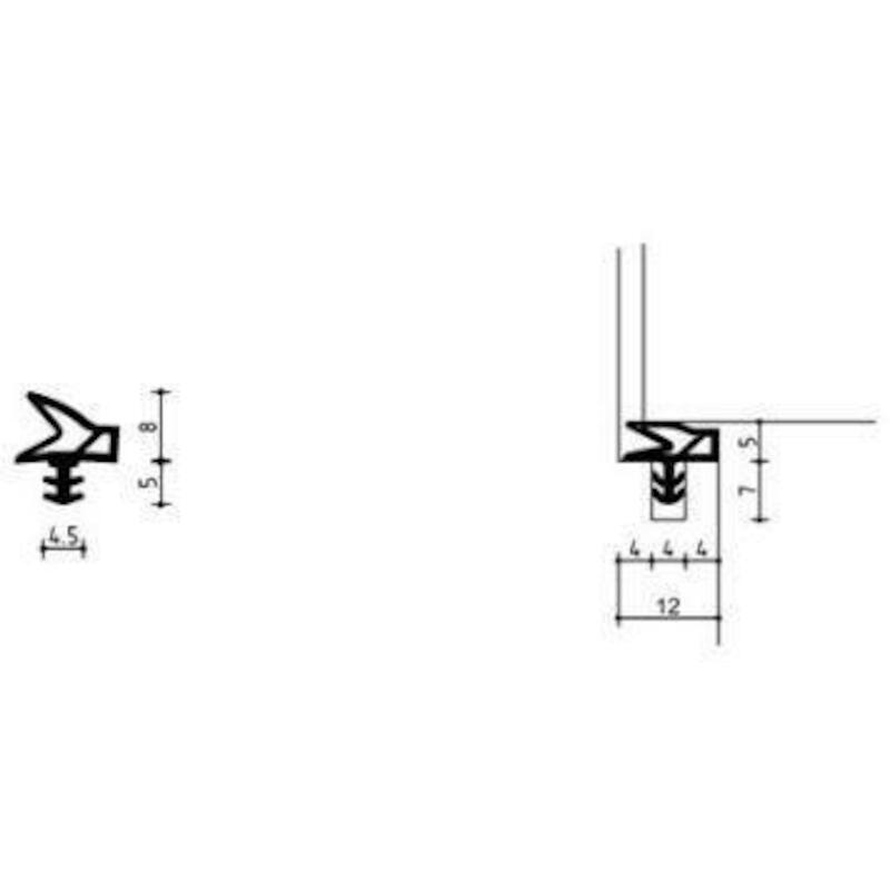 DICHTINGSPROFIEL WIT        S 6577        DEVENTER