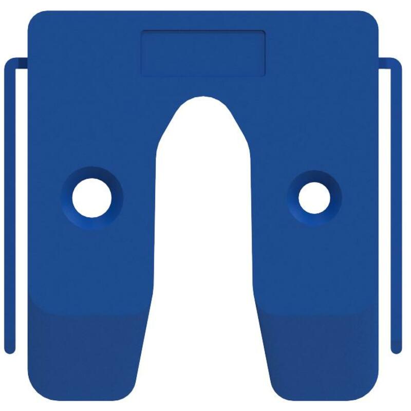 UITVULPLAATJE 4 BLAUW       34504 - 50X50MM