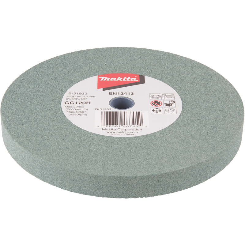DISQUE DE PONÇAGE 150 X 16 X 12,7 MM, GC120H - B-51932 - MAKITA