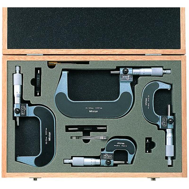 JEU MICROMÈ.EXTERIEUR 0-100 193-902 (4PC) MITUTOYO