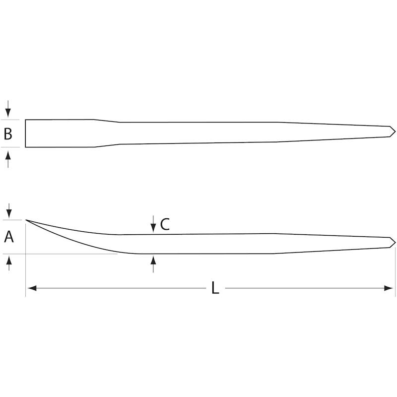 LEVIER DE FER SPECIAL 406MM 3684 12,7MM      BAHCO