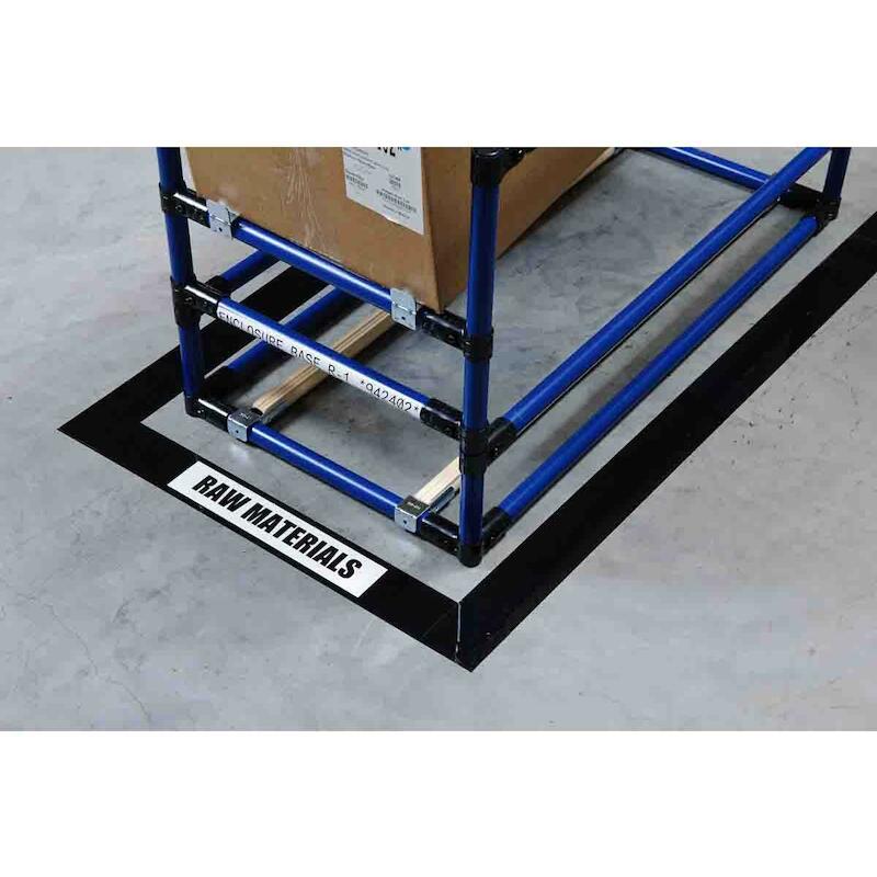 VLOERMARKERINGSTAPE - BRADY 104340 - ZWART 76,2 MMX30 M