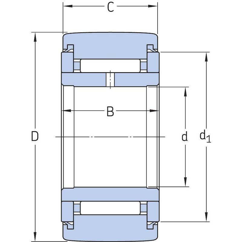 STEUNROL M. AFDICHTINGEN - SKF NATV 15 PPA