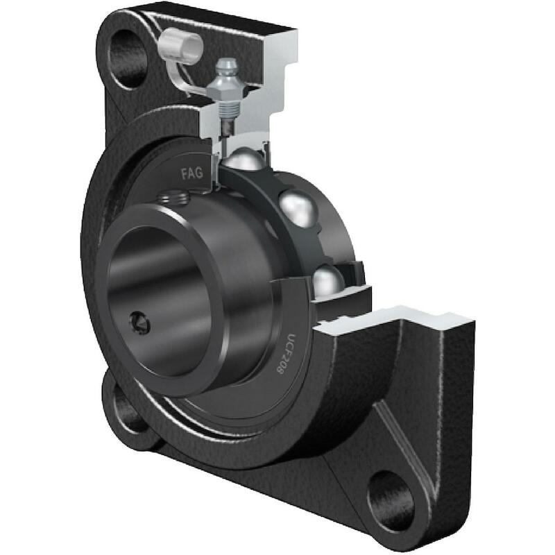 Fag - UCF210-J7 - Square flanged bearing unit - ø 50 mm - 02792464